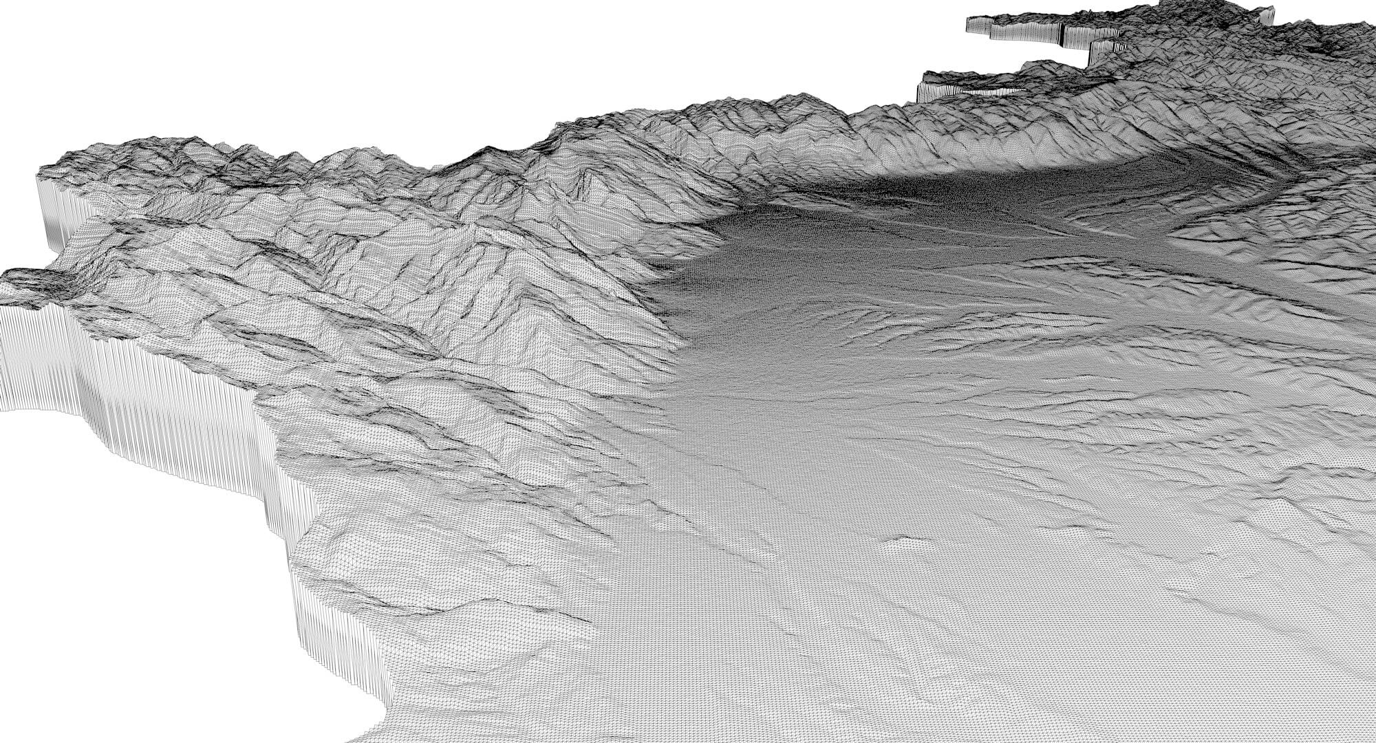 Kosovo Terrain for CNC, Printing and Design - 3D Model by Shustrik