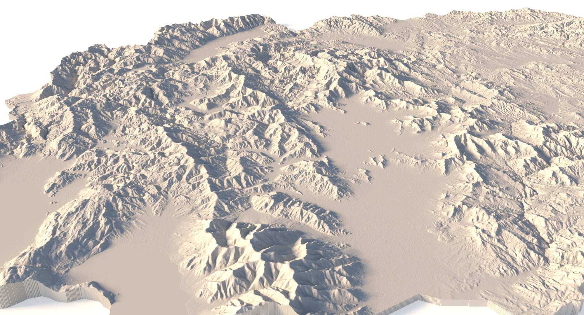 Macedonia Terrain for CNC, Printing and Design - 3D Model by Shustrik