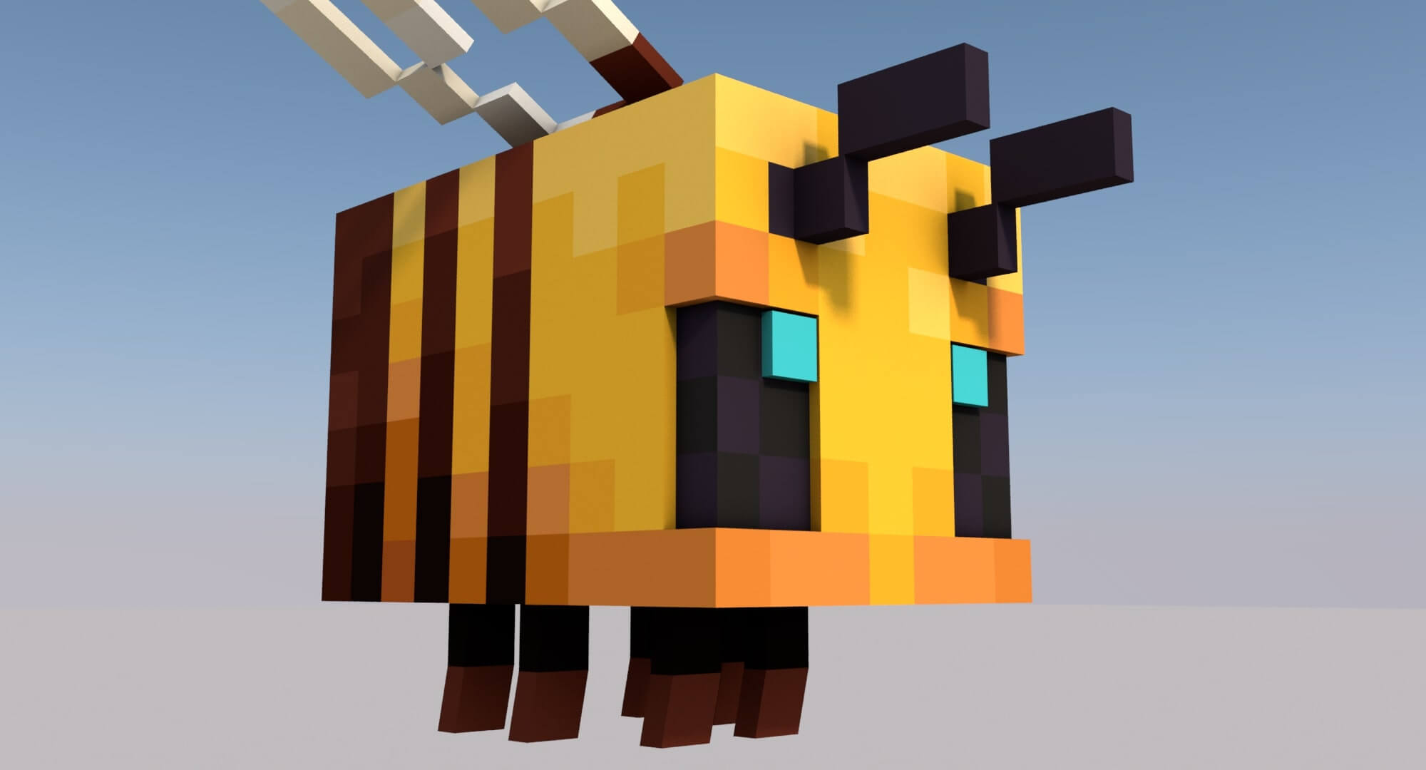 Minecraft Bee for Printing and Design - 3D Model by Shustrik