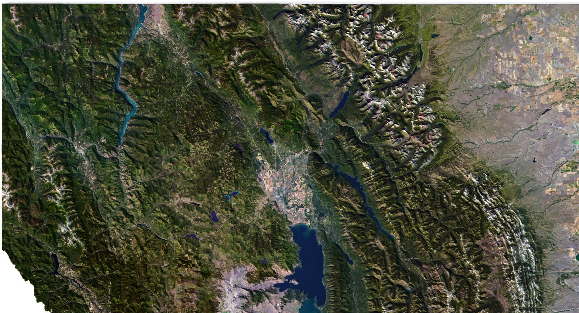 Montana State Terrain 3D Map by Shustrik