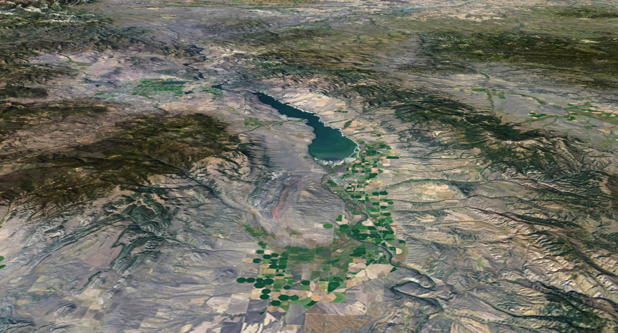 Montana State Terrain 3D Map by Shustrik