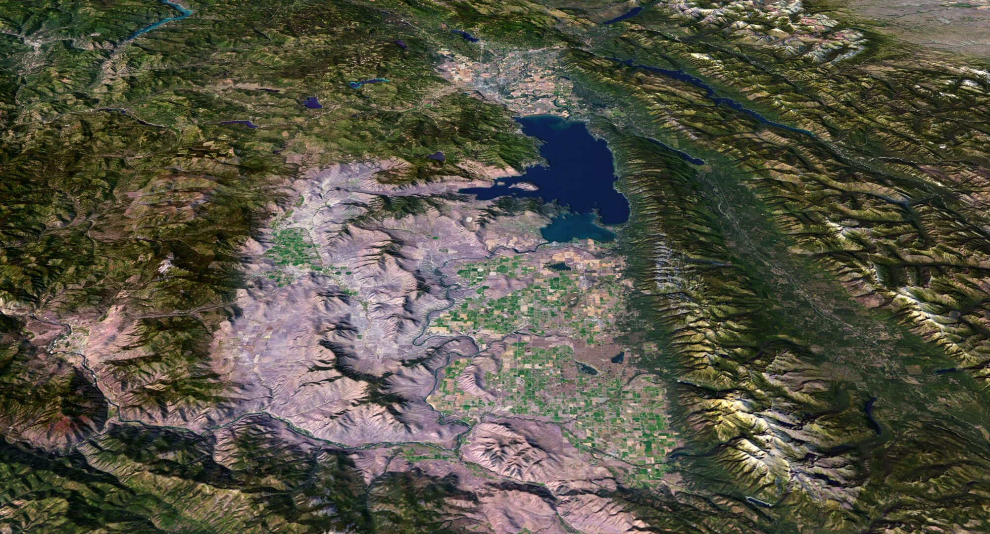 Montana State Terrain 3D Map by Shustrik