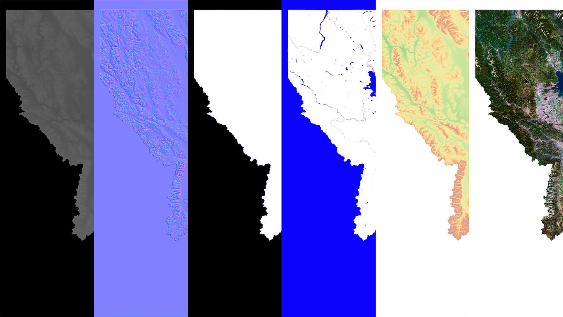 Montana State Terrain 3D Map by Shustrik