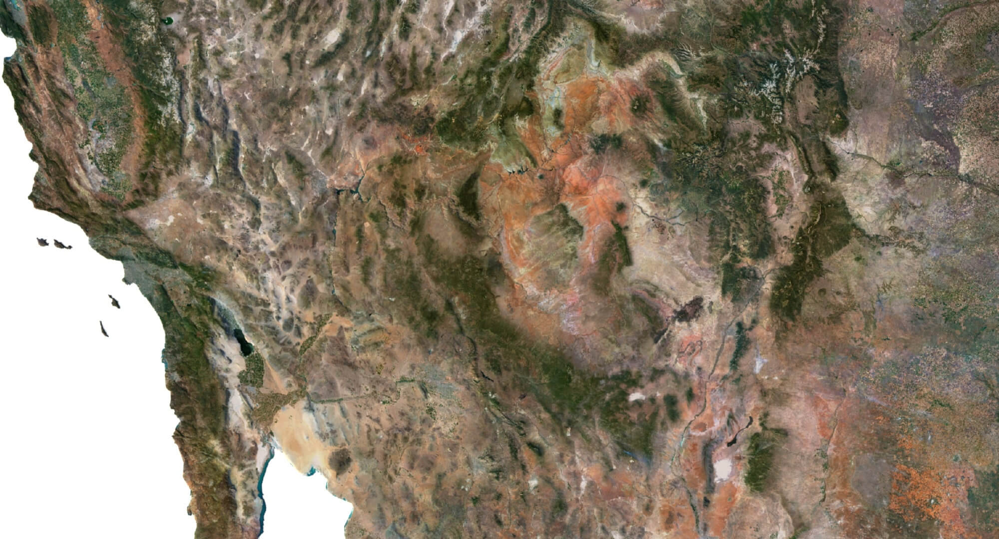 North America Terrain 3D Map by Shustrik