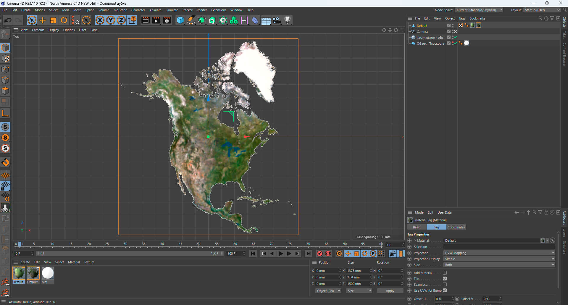 North America Terrain 3D Map by Shustrik