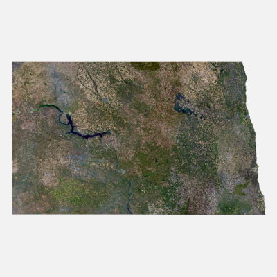 North Dakota State Terrain 3D Map By Shustrik North Dakota State Terrain 3d Map 