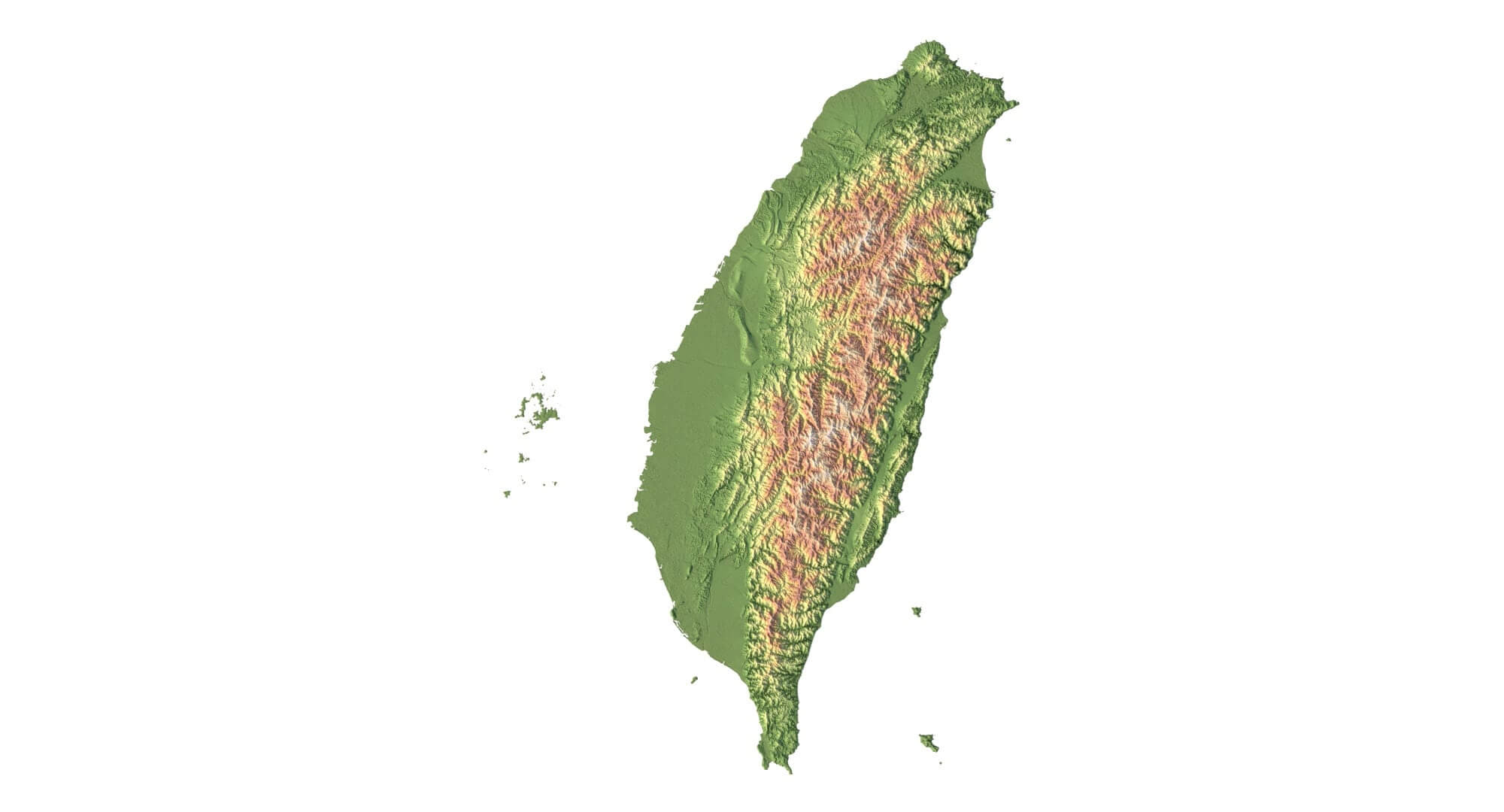 Taiwan Elevation Map