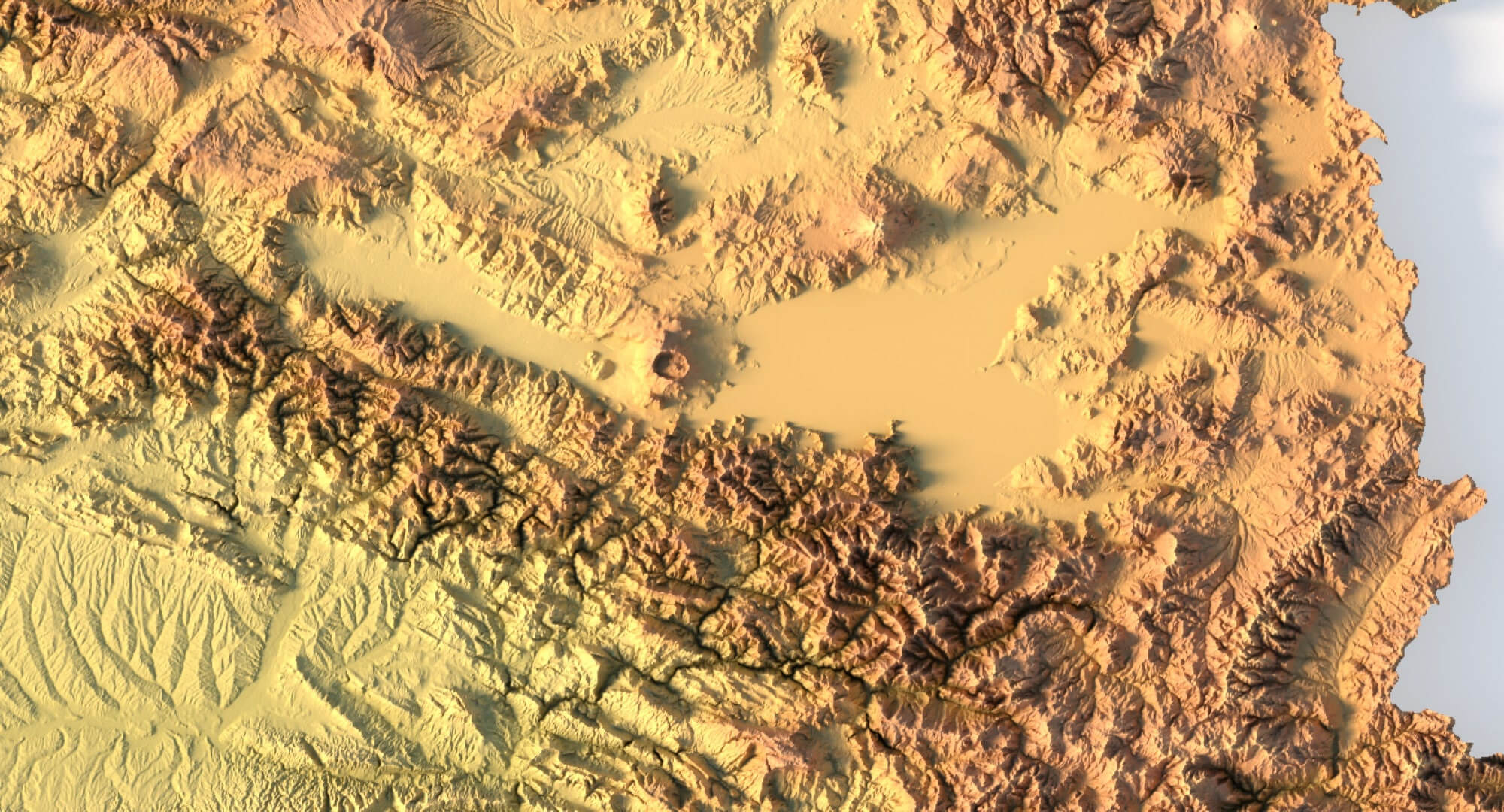 Turkey Terrain - 3D Model by Shustrik