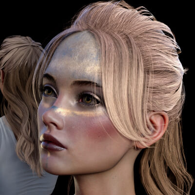 Chloe Hair for Genesis 8 8.1 and 9