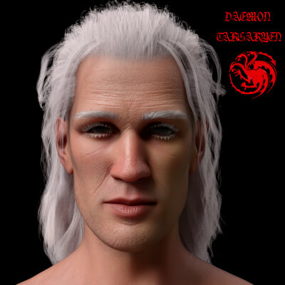 Daemon Targaryen Matt Smith &amp Hairs for Genesis 9 by Signature Studio