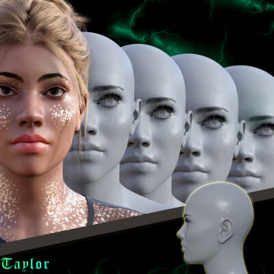 Taylor Head/Body Morphs for G8F