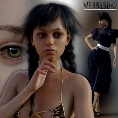 Wednesday for Genesis 8 Female by Signature Studio