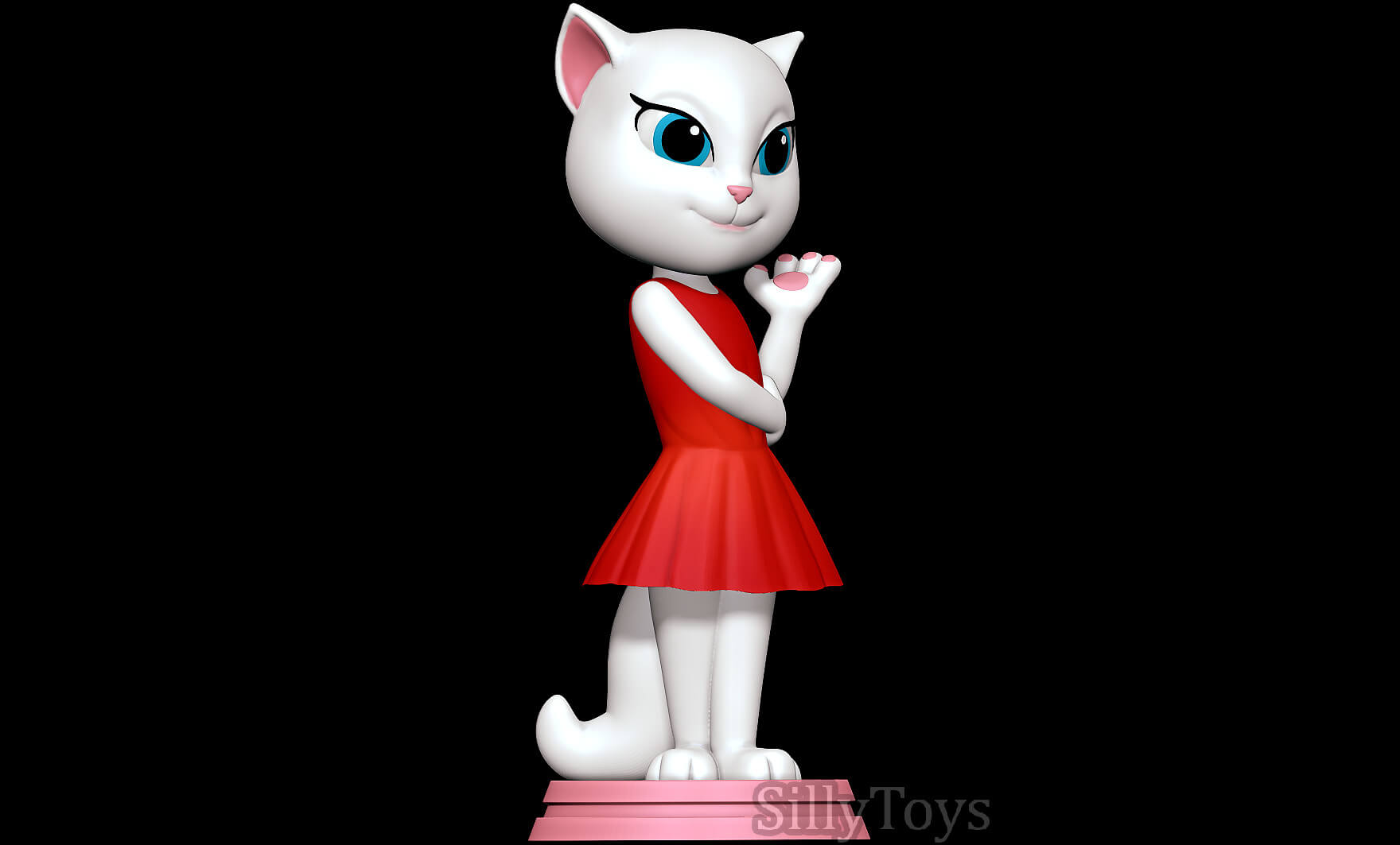 Angela My Talking Angela 3D Model by SillyToys