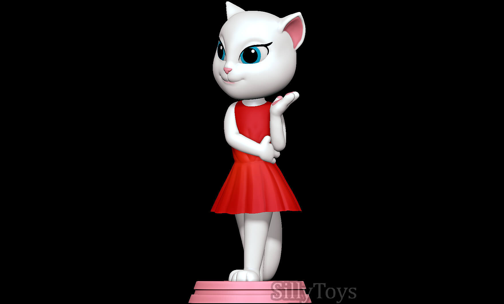 Angela My Talking Angela 3D Print Model by SillyToys