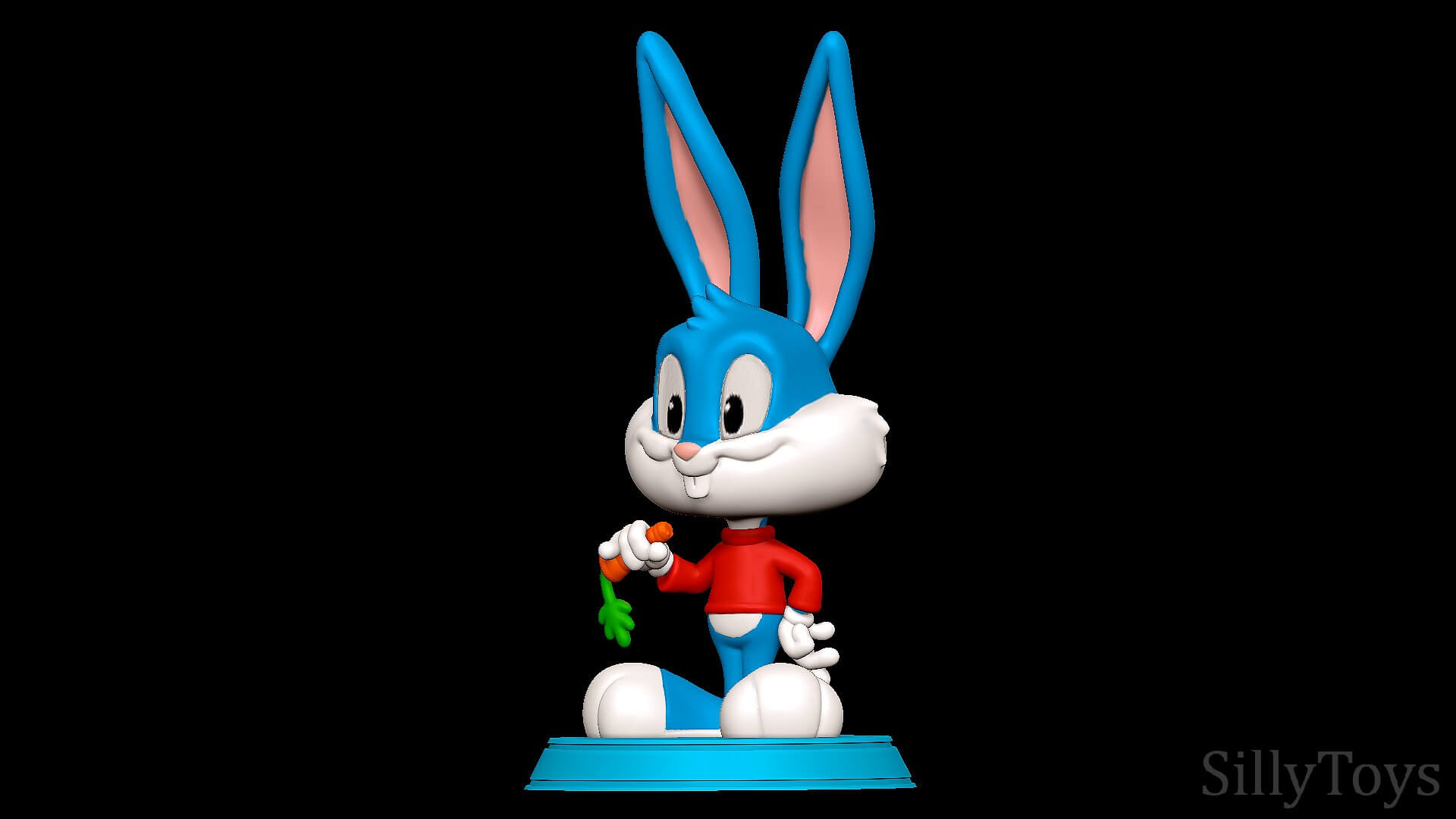Buster Bunny - Tiny Toon Adventures 3D Print Model by SillyToys