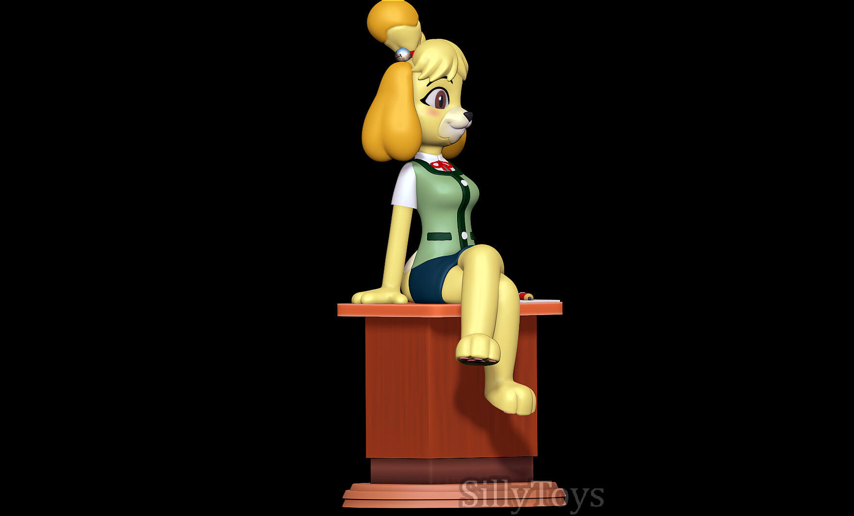 Isabelle Animal Crossing 3D Print Model by SillyToys