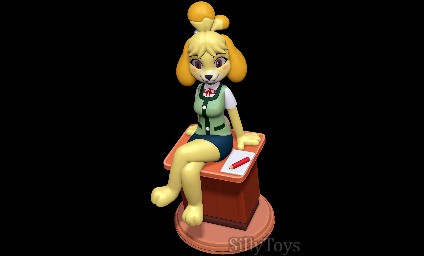 Isabelle Animal Crossing 3D Print Model by SillyToys