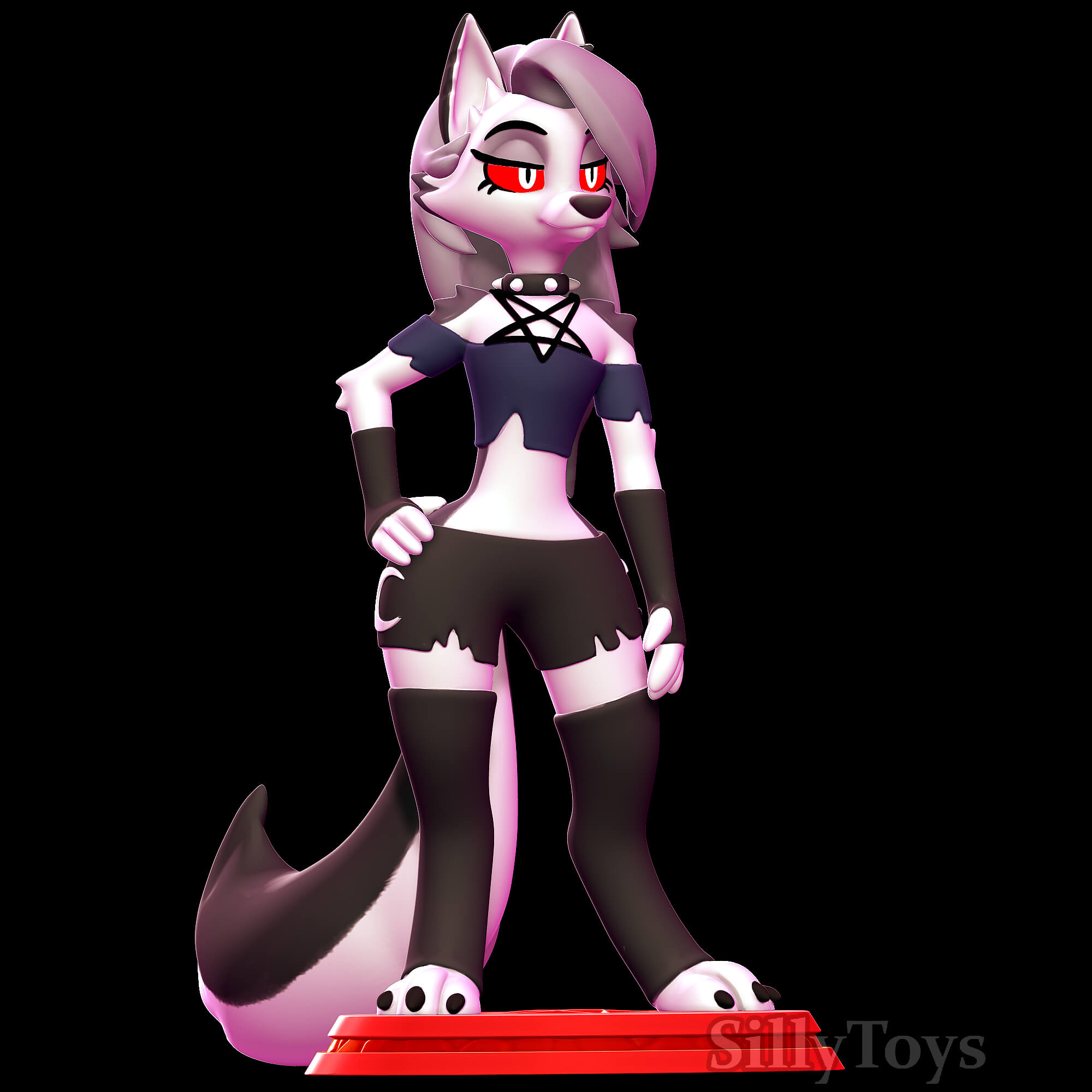 Loona - Helluva Boss 3D Model by SillyToys