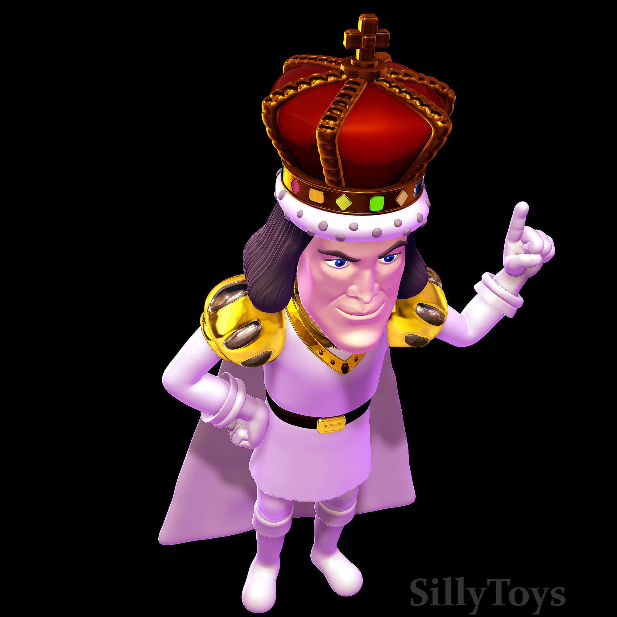 Lord Farquaad - Shrek 3D Model by SillyToys
