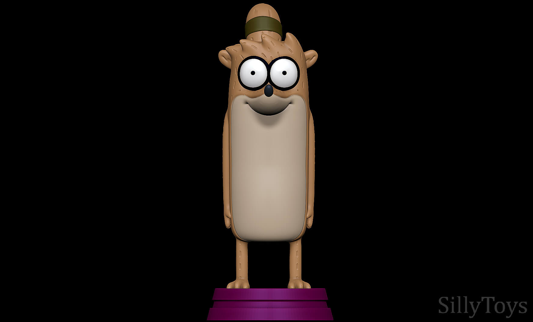 Rigby Regular Show 3D Print Model by SillyToys