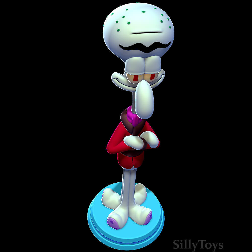 Squilliam Fancyson SpongeBob SquarePants 3D Print Model by SillyToys