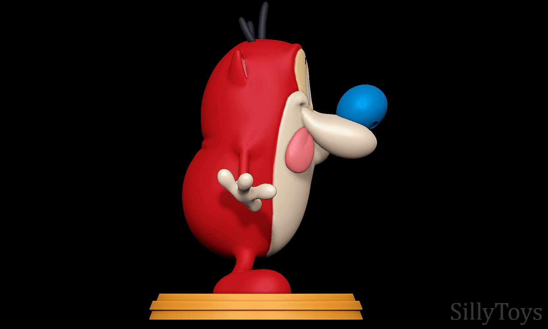 Steempy Stimpy - The Ren and Stimpy Show 3D Model by SillyToys