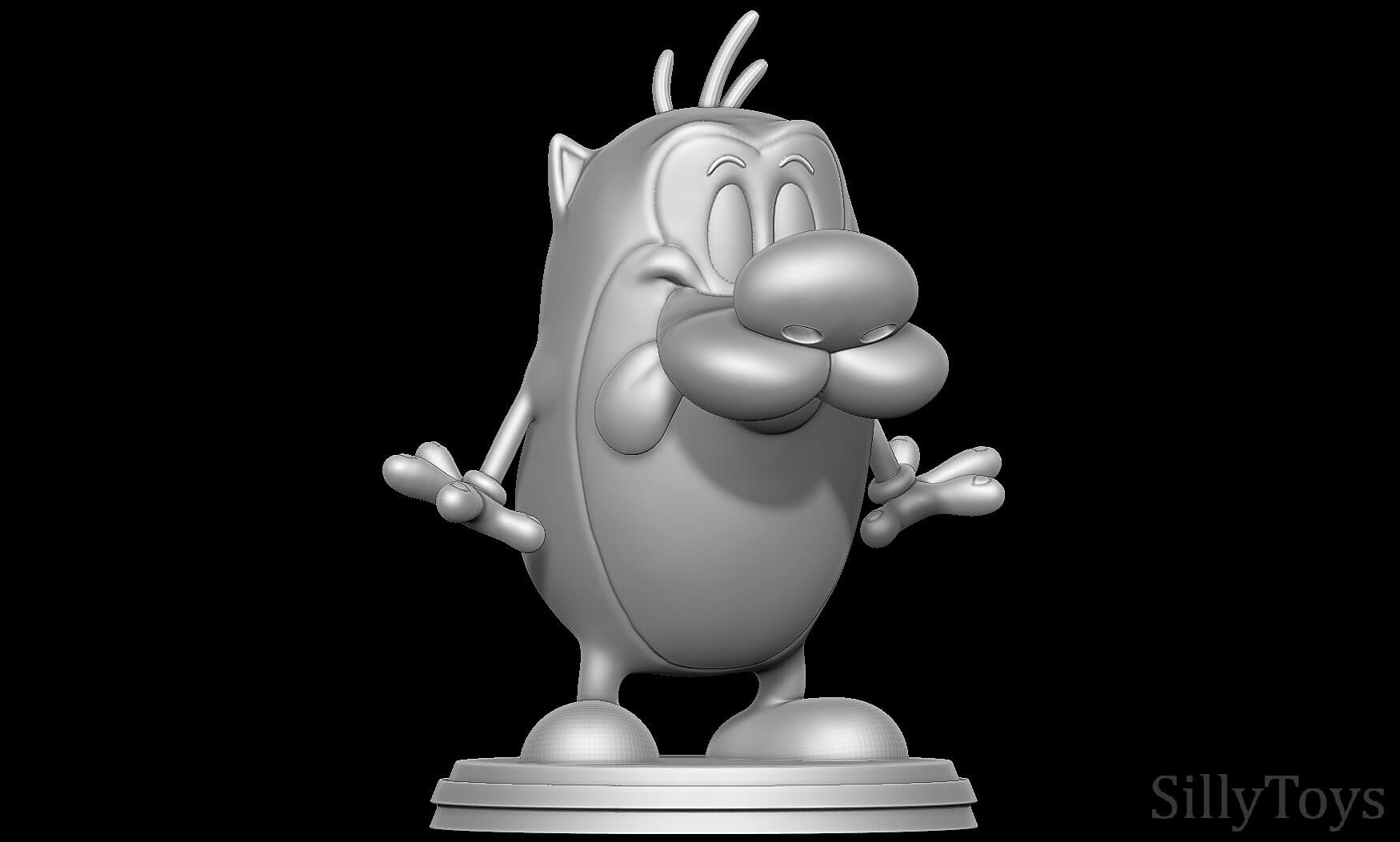 Steempy Stimpy - The Ren and Stimpy Show 3D Model by SillyToys