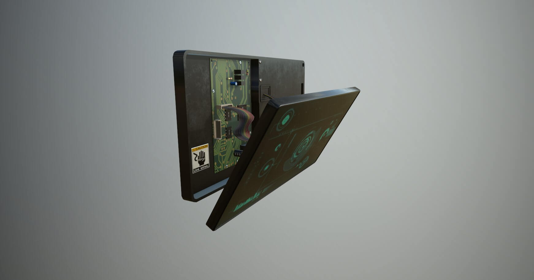 Damaged Sci-Fi Display Panel 3D Model by SimonTGriffiths