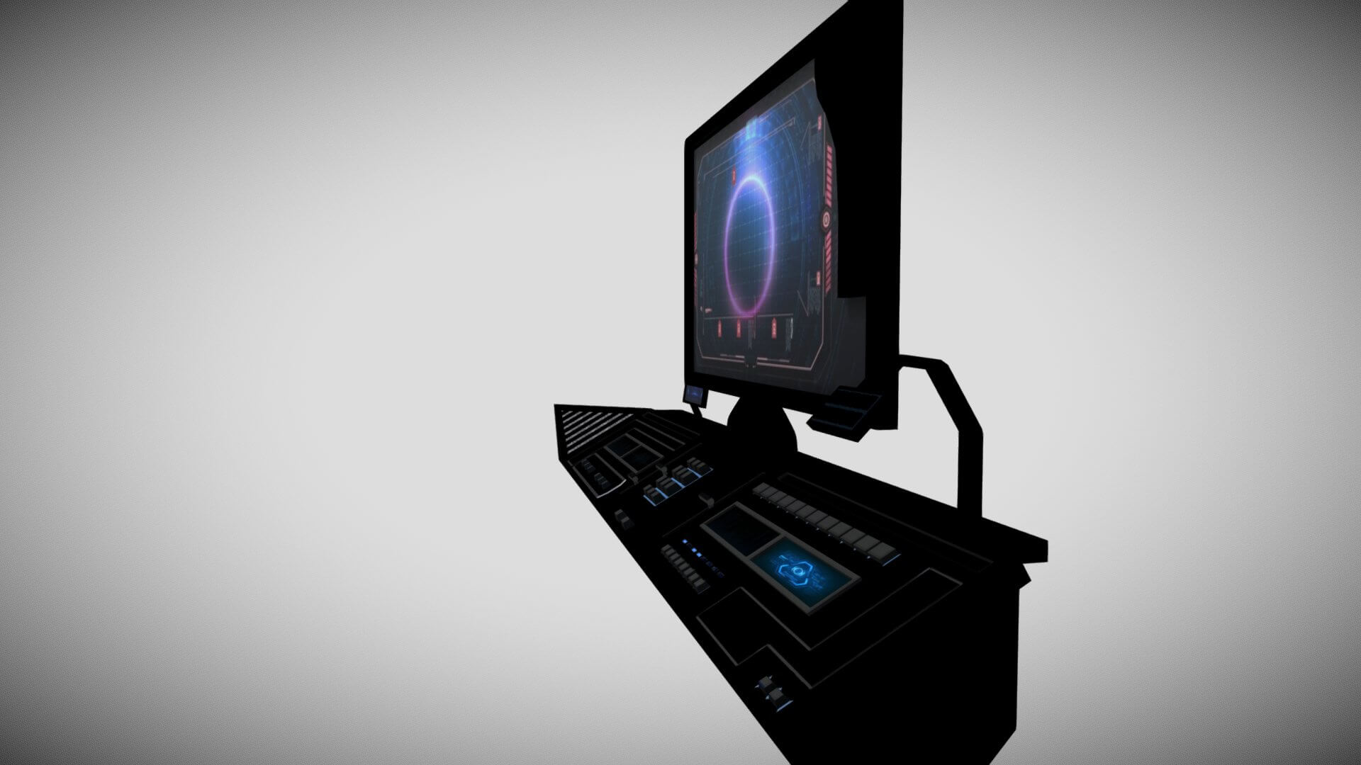 Sci-Fi Control HUD - 3D Model by SimonTGriffiths