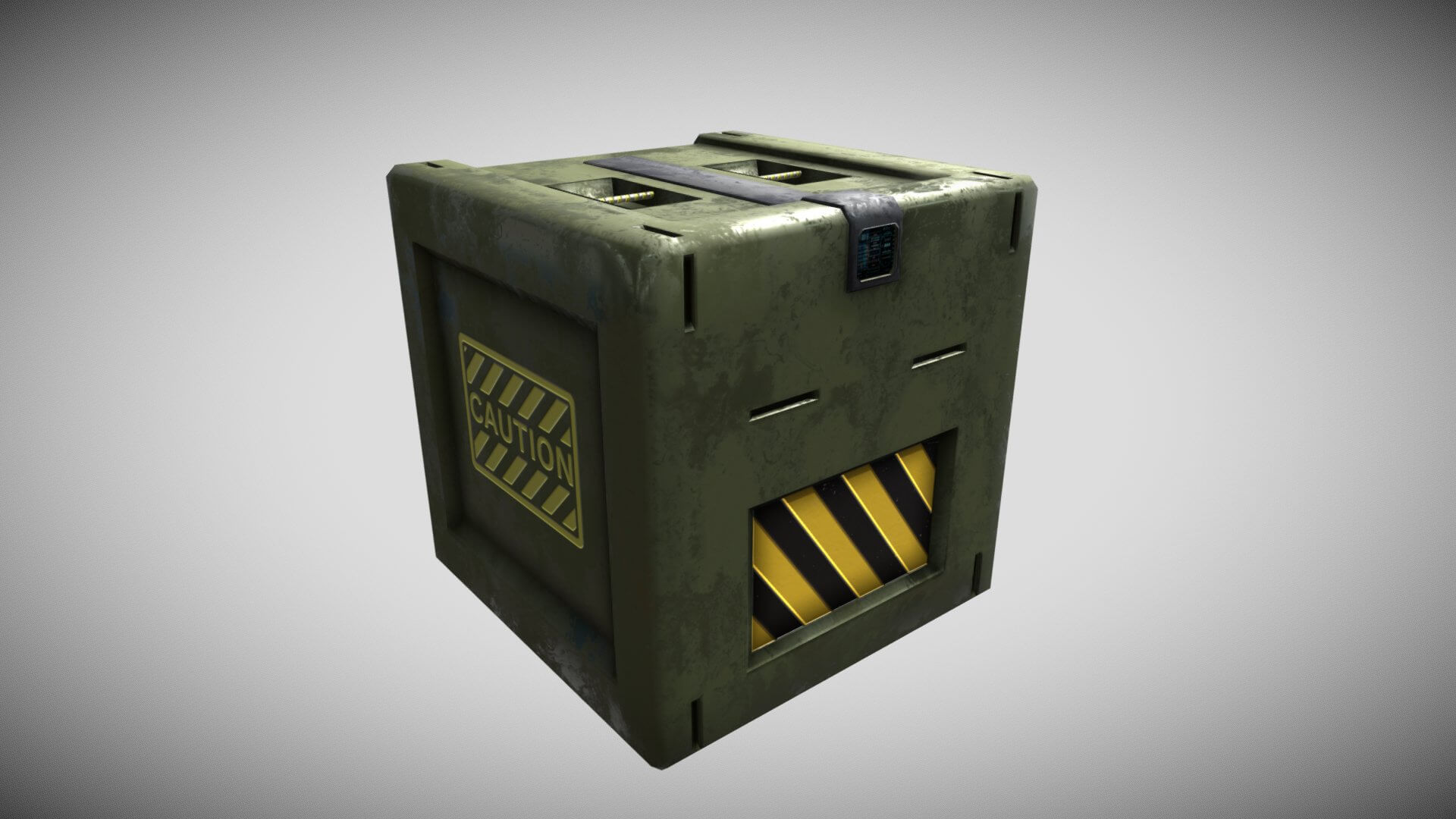 Sci-Fi Military Box 3D Model by SimonTGriffiths