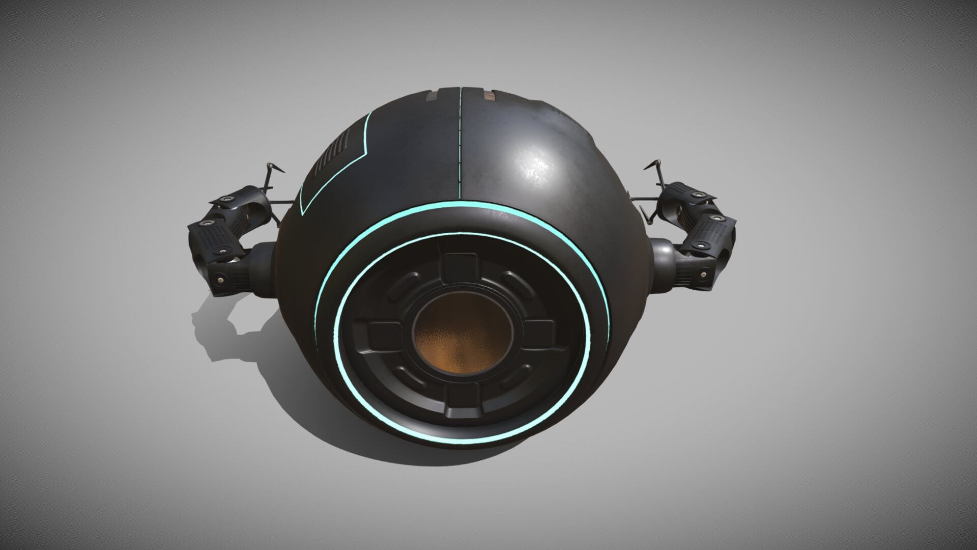 Sci-Fi Repair Drone 3D Model by SimonTGriffiths