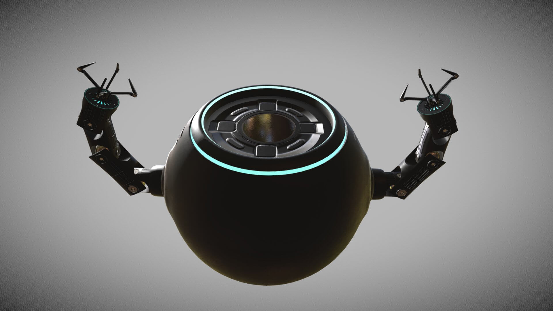 Sci-Fi Repair Drone 3D Model by SimonTGriffiths