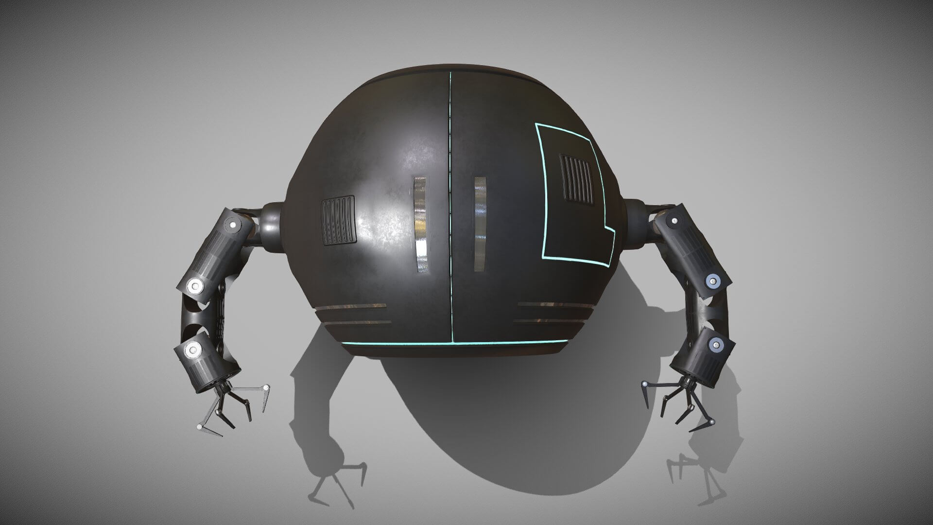 Sci-Fi Repair Drone 3D Model by SimonTGriffiths
