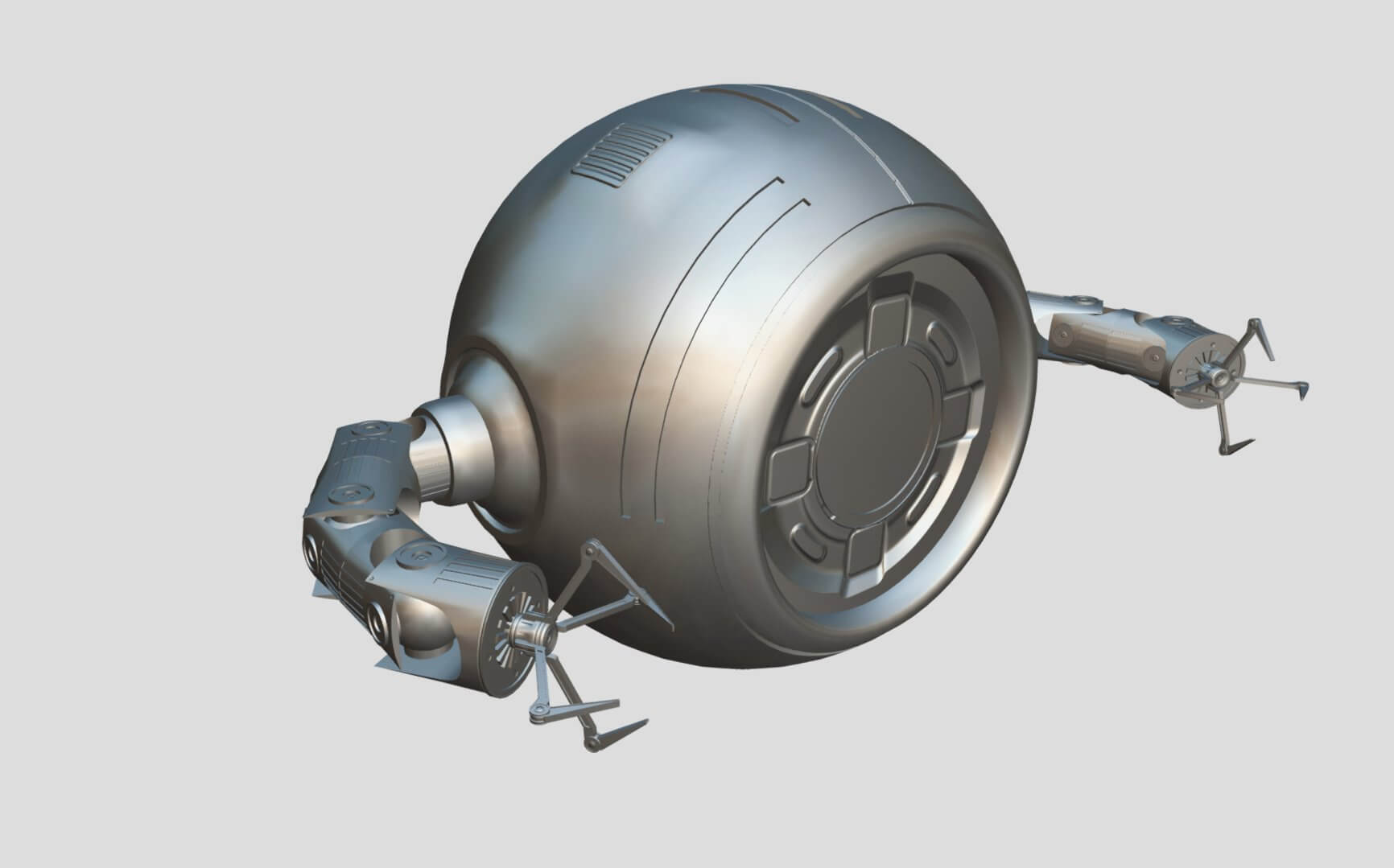 Sci-Fi Repair Drone 3D Model by SimonTGriffiths