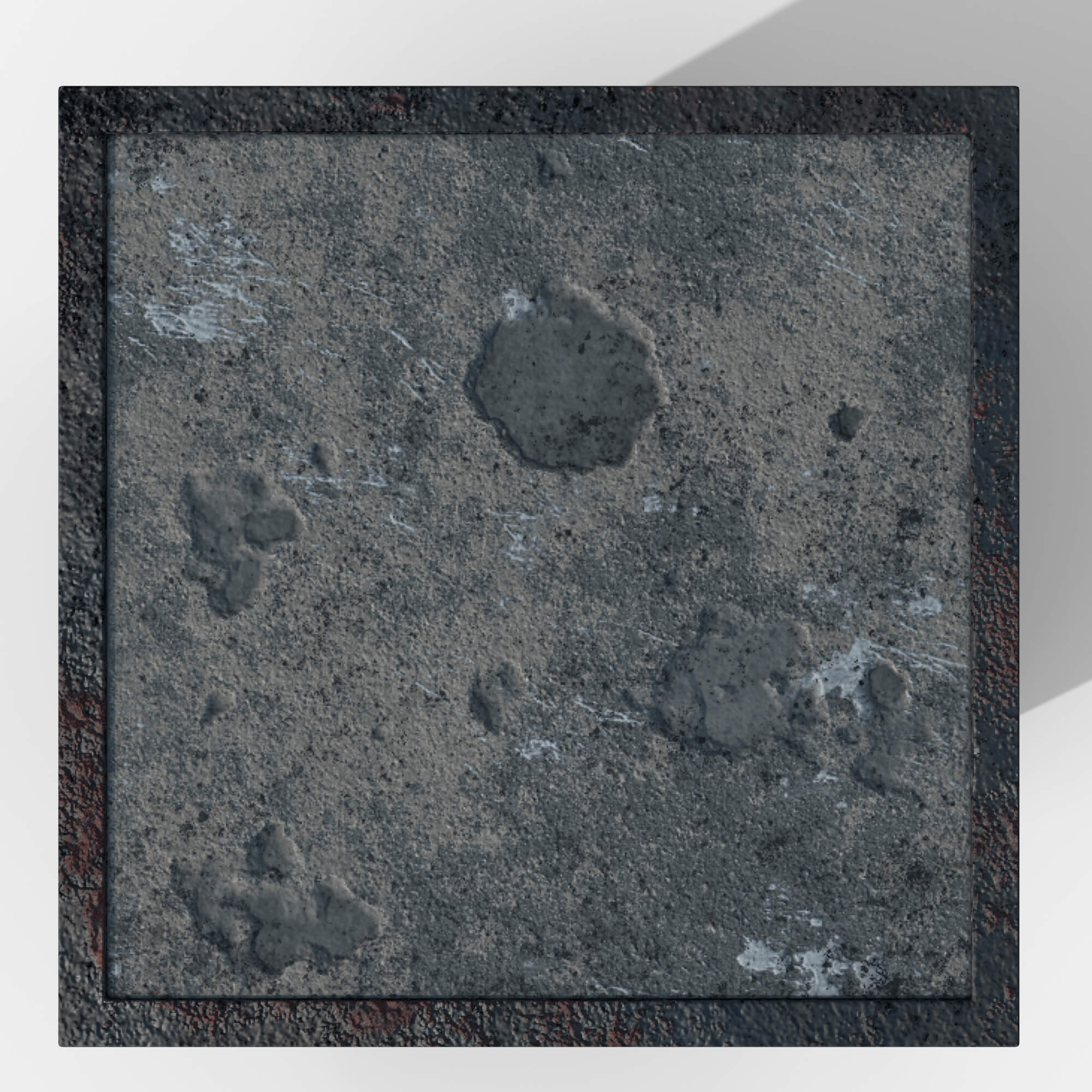 Concrete Block 1M 3D Model by Simple3D