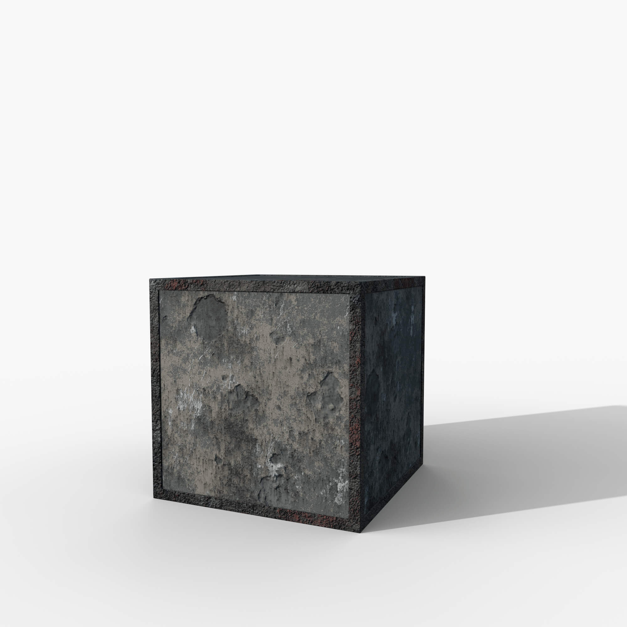 Concrete Block 1M 3D Model by Simple3D