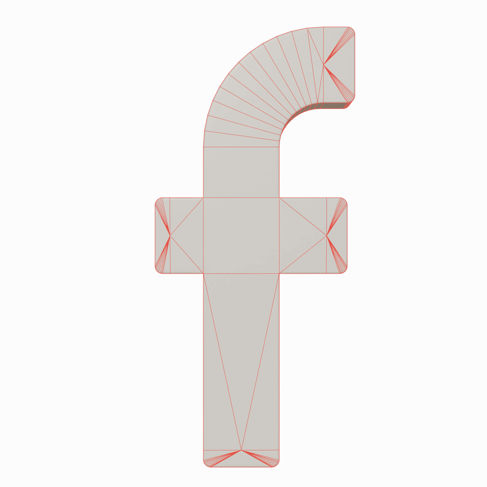 Facebook Symbol - 3D Model by Simple3D