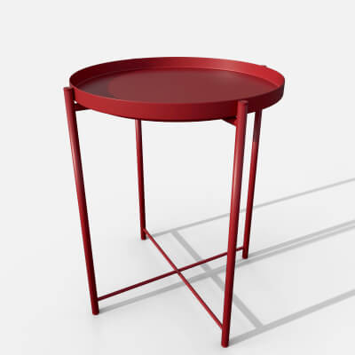 Gladom Table Red IKEA