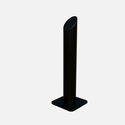 Metal Road Pole Modern 100 Cm
