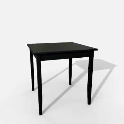 Table IKEA Lerhamn 74X74X75 Black