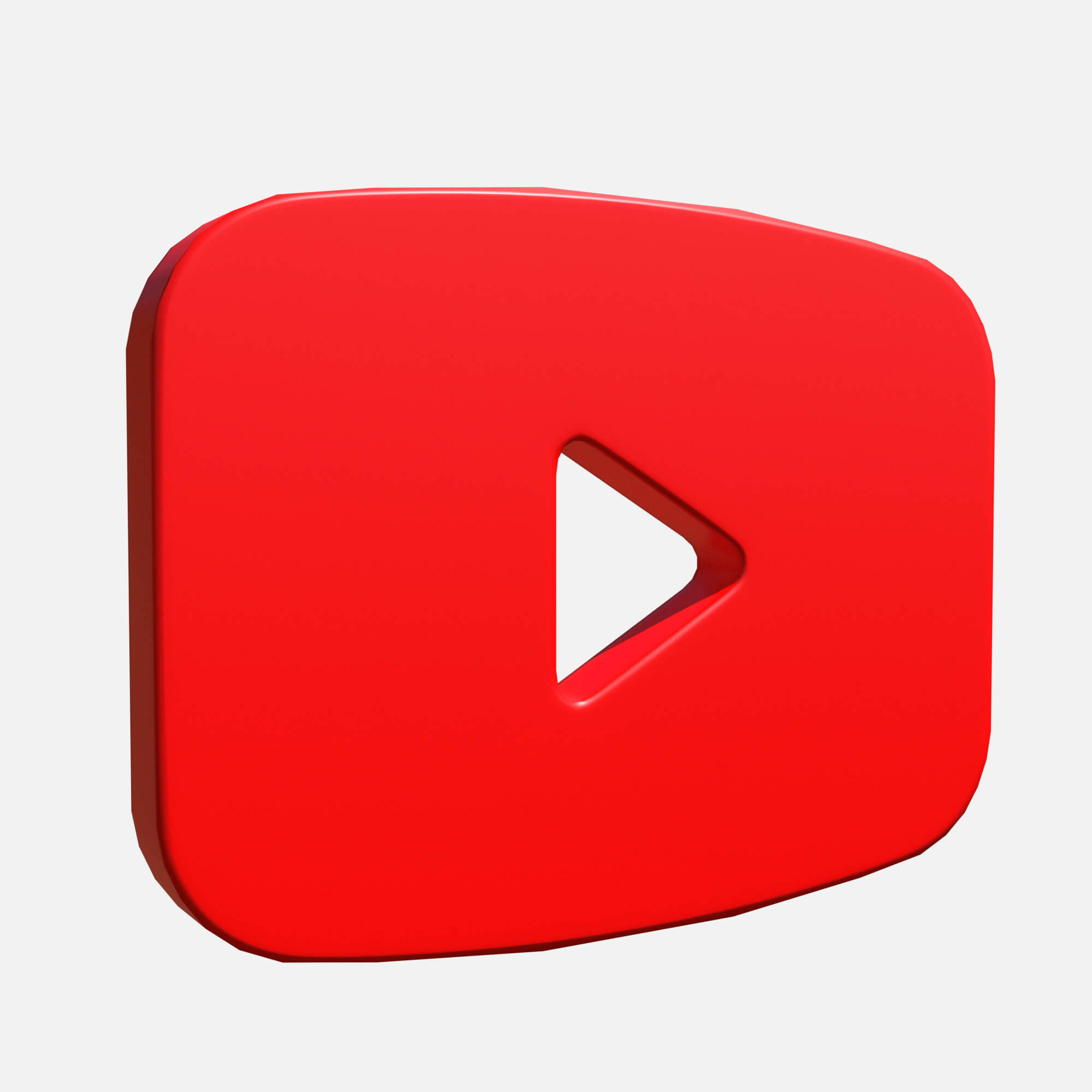 Youtube Icon Rectangular YouTube Logo Rectangle - 3D Model by Simple3D