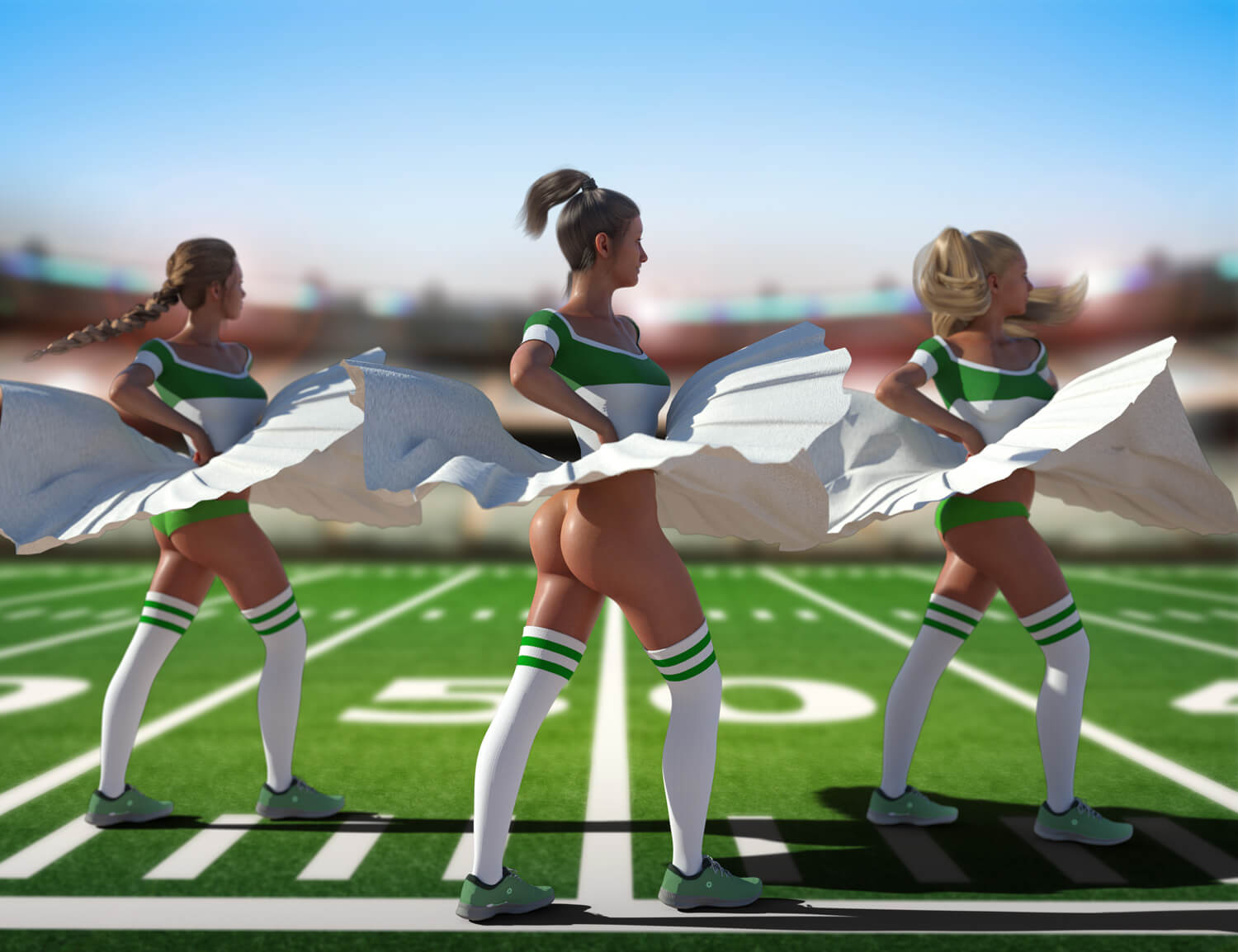 Halftime Show Animation Halftime Show 3D Render, Digital Art by Sincopation