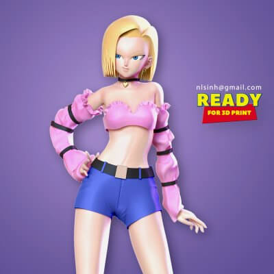 Android 21 - Dragon Ball Fanart 3D Model by Sinh Nguyen