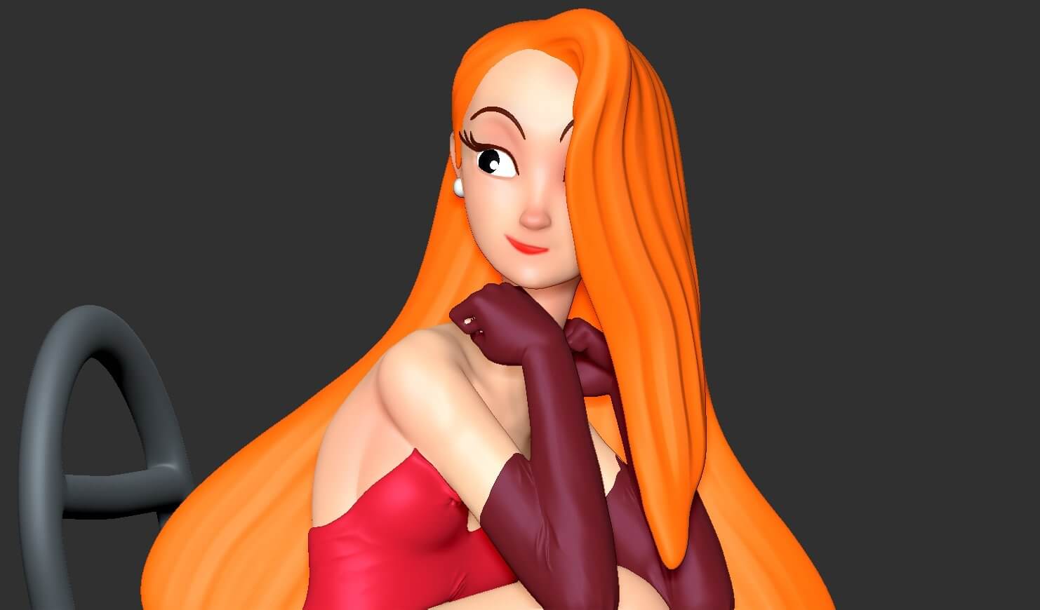 Jessica Rabbit Render Jessica Rabbit Fanart - 3D Model by Sinh Nguyen