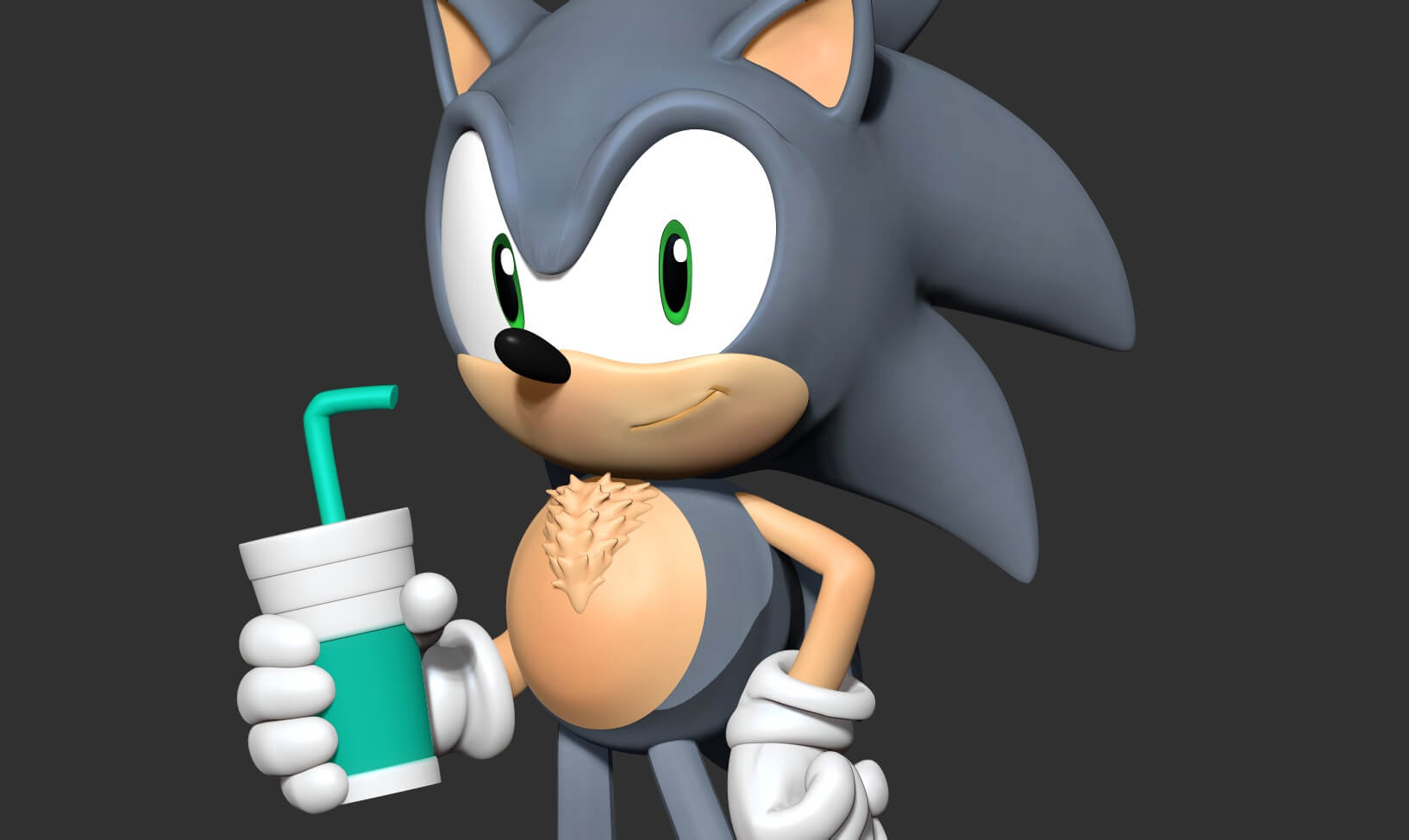 Little Silver Sonic Fan Art - 3D Model by Sinh Nguyen