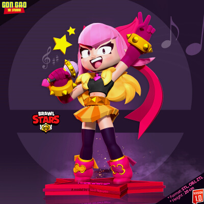 Melody - Brawl Stars 3D Model by Sinh Nguyen