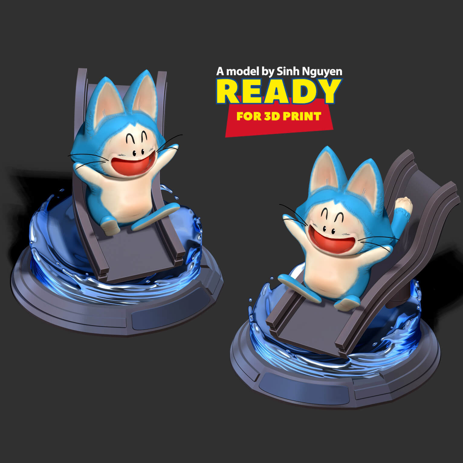 Puar Dragon Ball Fanart 3D Print Model by Sinh Nguyen