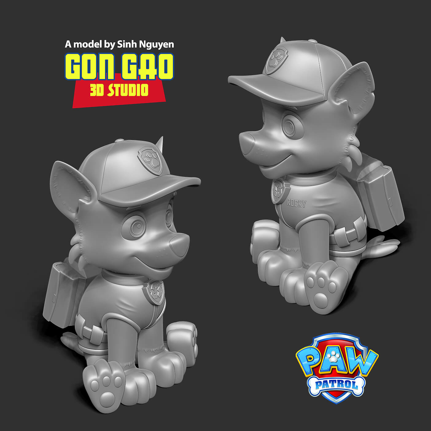 Rocky - Paw Patrol 3D Model by Sinh Nguyen