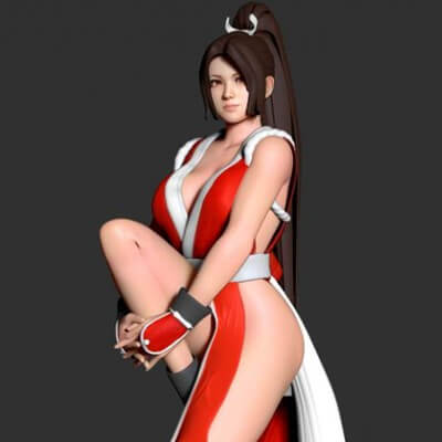 Shiranui Mai from King of Fighters - 3D Model by Sinh Nguyen