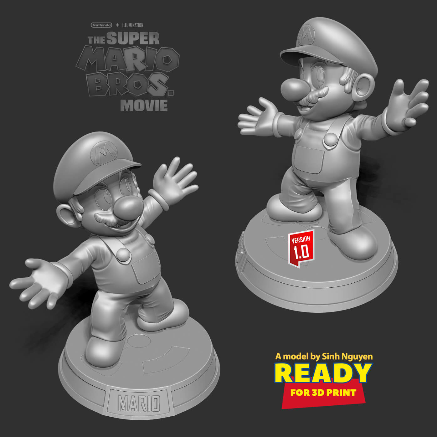 The Super Mario Bros Movie Fanart 3D Print Model by Sinh Nguyen